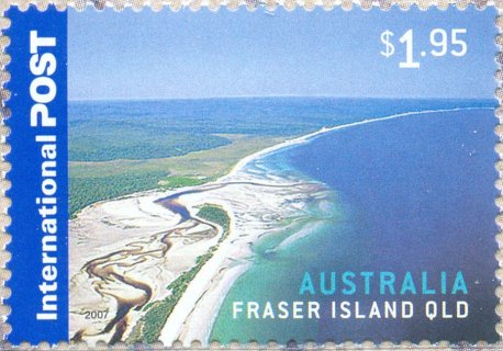 Australia-2007-Island-Jewels-islands-off-Australia-1-95-dollar-Multi-P13-86-x-14-6-Fraser-Island