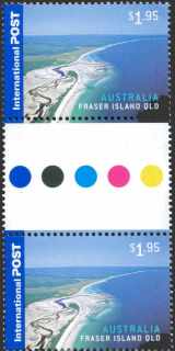 Australia-2007-Island-Jewels-islands-off-Australia-2-x-1-95-dollar-Multi-P13-86-x-14-6-Vertical-gutter-pair