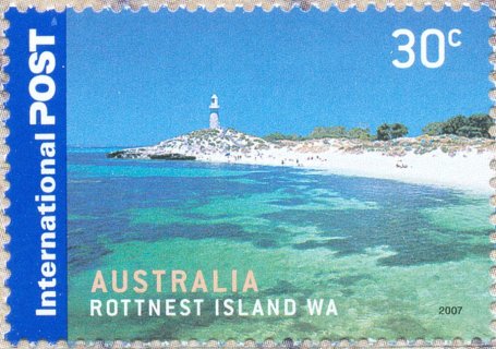 Australia-2007-Island-Jewels-islands-off-Australia-30-cent-Multi-P13-86-x-14-6-Rottnest-island