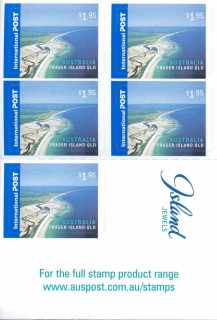 Australia-2007-Island-Jewels-islands-off-Australia-5-x-1-95-dollar-Multi-Pdie-cut-11-3-x-11-1-5-of-peel-n-stick-4876-style-SG2776