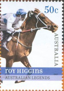 Australia-2007-Legends-2007-Australian-Horse-Racing-series-eleven-50-cent-Multi-P-Roy-Higgins_1