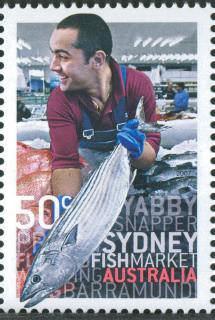 Australia-2007-Market-Feast-Produce-50-cent-Multi-P14-6-x-13-86-Sydney-Fish-Market