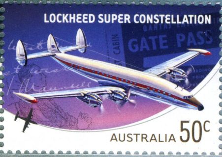 Australia-2008-Aviation-50-cent-Multi-P13-86-x-14-6-Lockheed-Super-Constellation