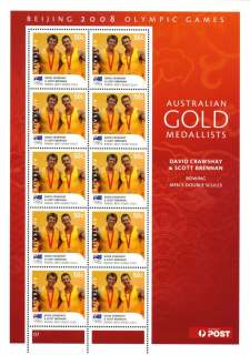 Australia-2008-Beijing-Olympics-2008-Australian-Gold-Medallists-10-x-50-cents-Multi-P14-4-x-14-David-Crawshay-Scott-Brennan