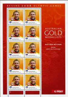 Australia-2008-Beijing-Olympics-2008-Australian-Gold-Medallists-10-x-50-cents-Multi-P14-4-x-14-Matthew-Mitcham