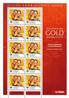 Australia-2008-Beijing-Olympics-2008-Australian-Gold-Medallists-10-x-50-cents-Multi-P14-4-x-14-Teassa-Parkinson-Elise-Rechichi