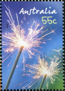 Australia-2008-For-Every-Occasion-55-cents-Multi-P14-6-x-13-86-Sparklers-SG3077