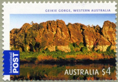 Australia-2008-Gorgeous-Australia-4-dollar-Multi-P14-6-x-13-86-Geikie-Gorge-near-Fitzroy-Crossing