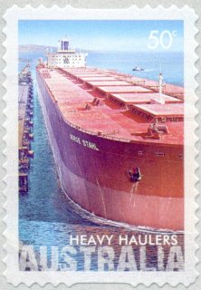 Australia-2008-Heavy-Haulers-from-Extractive-Industries-50-cent-Multi-Pself-adh-die-cut-MS-Berge-Stahl-