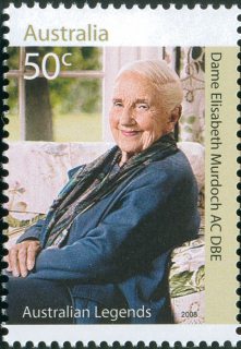 Australia-2008-Legends-of-Philanthropy-Legends-series-twelve-50-cent-Multi-P14-6-x-13-86-Dame-Elisabeth-Murdoch-AC-DBE-Newspapers-Media-SG2907