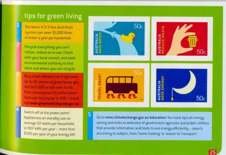 Australia-2008-Living-Green-4-x-50-cent-Multi-PDie-cut-4-self-adhesive-to-design-5140-to-5143-incl_1