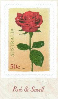 Australia-2008-Love-Blooms-Red-Rose-50-cent-Multi-PDie-cut-11-5-x-11-2-IDC-Self-adhesive-stamp