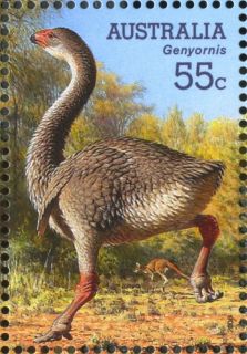 Australia-2008-Megafauna-large-extinct-Australian-creatures-55-cent-Multi-P14-6-x-13-86-Genyornis