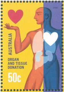 Australia-2008-Organ-Tissue-Donation-50-cent-Multi-P14-6-x-13-86-Person-with-internal-organs-holding-red-heart-SG2915