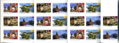 Australia-2008-Tourist-Precincts-20-x-55-cent-Multi-PDie-Cut-Booklet