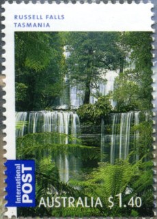 Australia-2008-Waterfalls-Australia-1-4-dollar-Multi-P14-6-x-13-86-Russell-Falls