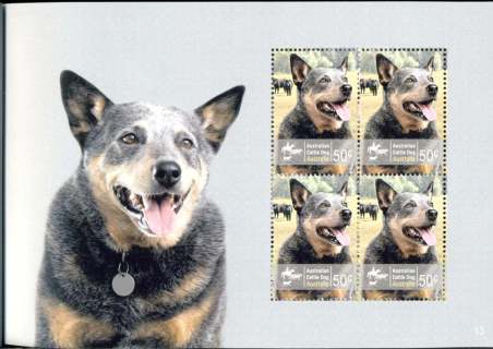 Australia-2008-Working-Dogs-4-x-50-cent-Multi-P14-6-x-13-86-Australian-Cattle-Dog