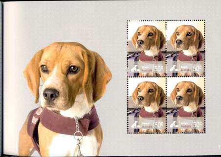 Australia-2008-Working-Dogs-4-x-50-cent-Multi-P14-6-x-13-86-Beagle