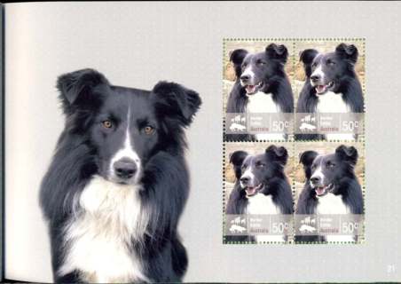 Australia-2008-Working-Dogs-4-x-50-cent-Multi-P14-6-x-13-86-Border-Collie