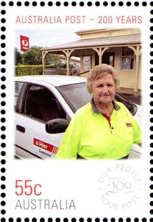 Australia-2009-Australia-Post-200-years-Part-III-Everyday-People-55-cent-Multi-P13-86-x-14-6-Australia-Post-employee-at-work_6