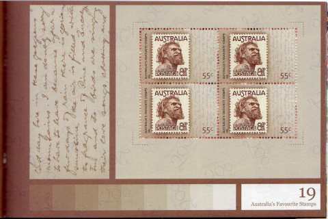 Australia-2009-Australia-Post-200-years-Series-B-Australias-Favourites-4-x-55-cent-Multi-P13-86-x-14-6-Block-of-2-x-2-on-artistic-background-of-sheet-stamp-5348-SG