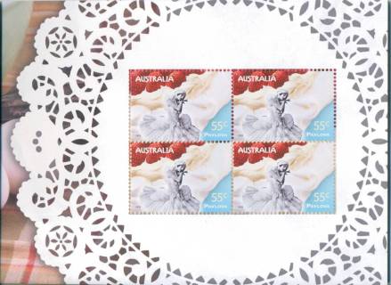 Australia-2009-Not-Just-Desserts-Australian-Food-4-x-55-cent-Multi-P13-86-x-14-6-4-stamps-of-Pavlova-