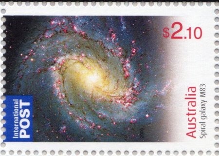 Australia-2009-Stargazing-The-Southern-Skies-2-1-dollar-Multi-P13-86-x-14-6-Spriral-Galaxy-M83-in-Hydra-constellation