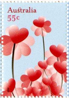 Australia-2009-With-Love-55-cent-Multi-P14-6-x-13-86-Sheet-stamp-SG3130