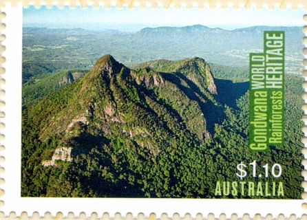 Australia-2010-Australian-World-Heritage-Sites-1-1-dollar-Multi-P14-6-x-13-86-Gondwana-Rainforests