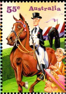 Australia-2010-Come-to-the-Show-55-cent-Multi-P13-86-x-14-6-Dressage