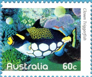 Australia-2010-Fishes-of-the-Reef-Part-I-60-cent-Multi-P14-x-14-4-Fish