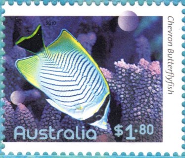 Australia-2010-Fishes-of-the-Reef-Part-II-1-8-dollar-Multi-P14-6-x-14-Fish