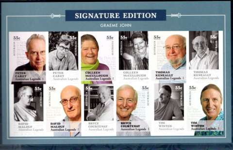 Australia-2010-Graeme-John-retirement-edition-12-x-55-cent-Multi-P13-86-x-14-6-Approved-souvenir-sheet-specially-bordered-Signature-Edition-SG