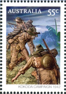 Australia-2010-Kokoda-Joint-Issue-with-Papua-New-Guinea-55-cent-Multi-P13-86-x-14-6-Kokoda-Campaign-1942