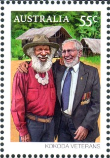 Australia-2010-Kokoda-Joint-Issue-with-Papua-New-Guinea-55-cent-Multi-P13-86-x-14-6-Kokoda-Veterans