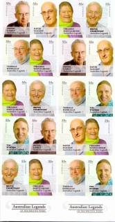 Australia-2010-Legends-2010-Authors-legends-series-fourteen-20-x-55-cent-Multi-PDie-cut-20-stamps