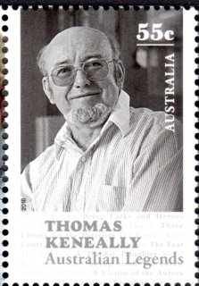 Australia-2010-Legends-2010-Authors-legends-series-fourteen-55-cent-Multi-P13-86-x-14-6-Portrait-monochrome-Thomas-Keneally-SG3337