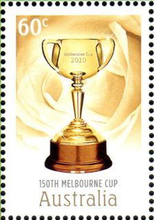 Australia-2010-Melbourne-Cup-number-150-60-cent-Multi-P13-86-x-14-6-The-Cup-in-gold-SG3510