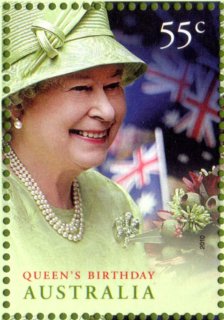 Australia-2010-Queens-Birthday-2010-55-cent-Multi-P13-86-x-14-6-QEII-in-Australi-2006-for-opning-Commonwealth-Games