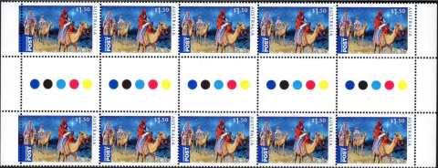 Australia-2011-Christmas-2011-10-x-55-cent-Multi-P13-86-x-14-6-Not-decorative-Design-5739-1-50-SG