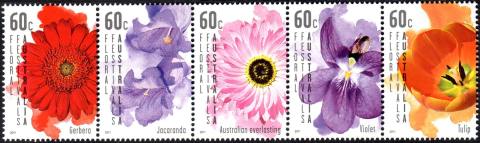 Australia-2011-Floral-Festivals-Australia-5-x-60-cent-Multi-P13-86-x-14-6-All-5-designs-5640-to-5644-inclusive