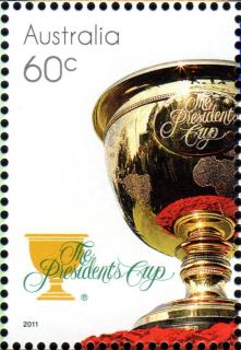 Australia-2011-Golf-60-cent-Multi-P14-6-x-13-86-Tan-and-white-golf-shoes-and-ball-SG3643