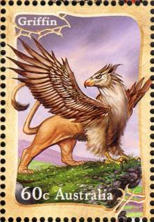 Australia-2011-Mythical-creatures-60-cent-Multi-P14-6-x-13-86-Griffin-SG3655