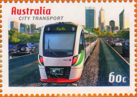 Australia-2012-Australia-City-Transport-60-cent-Multi-P14-6-x-13-86-Perth-Light-rail-SG3726