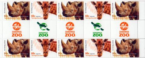 Australia-2012-Australian-Zoos-10-x-60-cent-Multi-P13-86-x-14-6-Giraffe