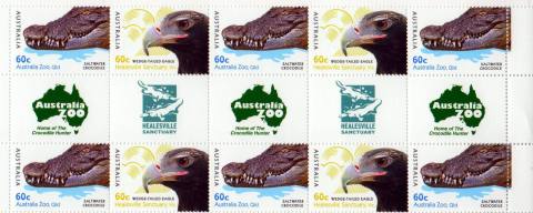 Australia-2012-Australian-Zoos-10-x-60-cent-Multi-P13-86-x-14-6-Wedge-tailed-Eagle