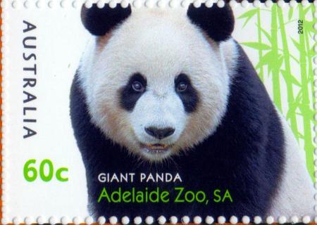 Australia-2012-Australian-Zoos-60-cent-Multi-P13-86-x-14-6-Giant-Panda