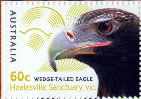 Australia-2012-Australian-Zoos-60-cent-Multi-P13-86-x-14-6-Wedge-tailed-Eagle