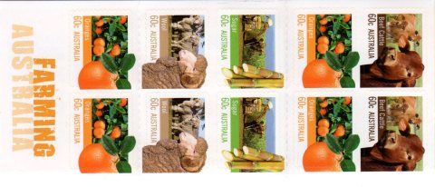 Australia-2012-Farming-Australia-6-dollar-Multi-PDie-cut-Peel-n-stick-Designs-as-5831-to-5834-incl