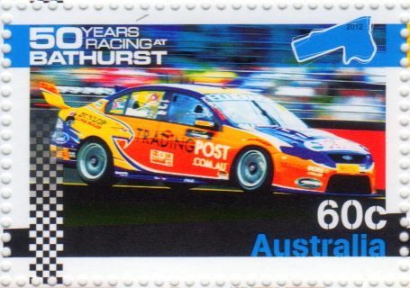 Australia-2012-Fifty-years-of-car-racing-at-Bathurst-60-cent-Multi-P13-86-x-14-6-The-Ford-as-represented-here-by-Davidson-was-a-successful-contender-SG3869